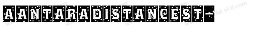 a Antara Distance St字体转换